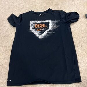 Nike Boys Baseball Youth XL DRI-fit t-shirt black